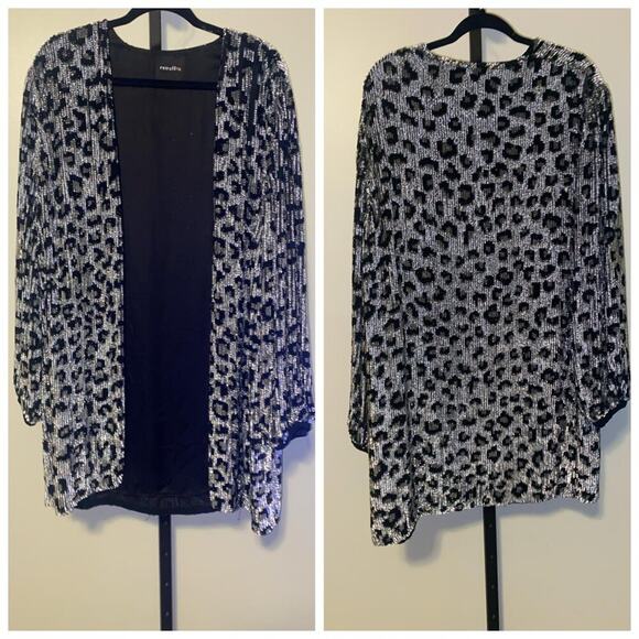 RETROFETE Leopard style cardigan. - Picture 2 of 11